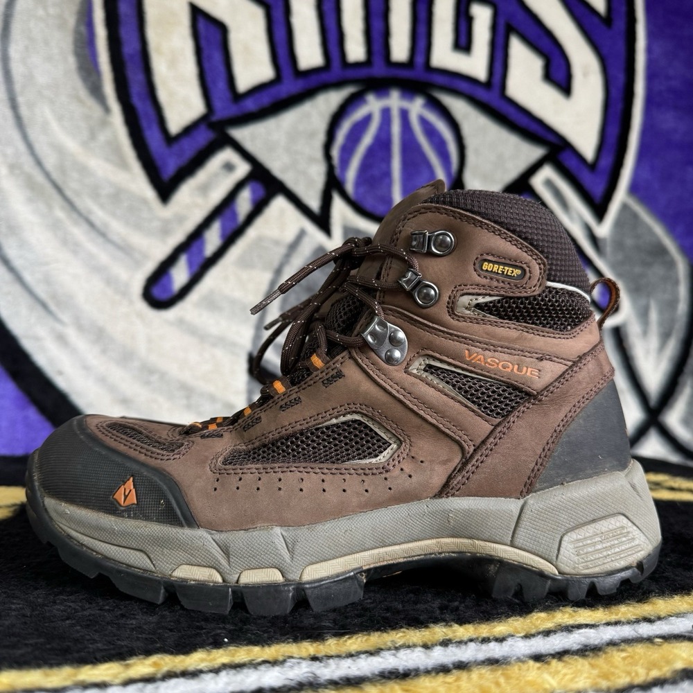 Size 9 - Vasque Breeze 2.0 Brown Leather Mid GTX Outdoor Hiking Boots 7482 Mens
